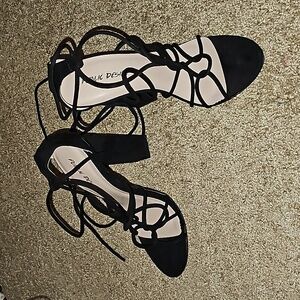 Laces up Heeled Sandals